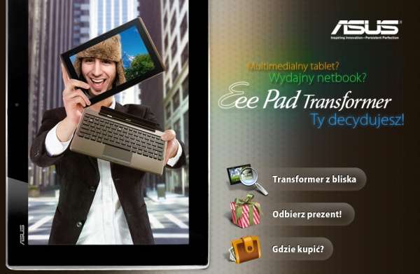 Tablet Asus Transformer promocja