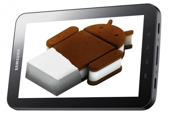 tablet samsung galaxy tab android ice cream sandwich
