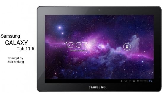 tablet samsung galaxy tab 11.6 koncept