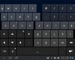 Thumb Keyboard - układ pionowy 2