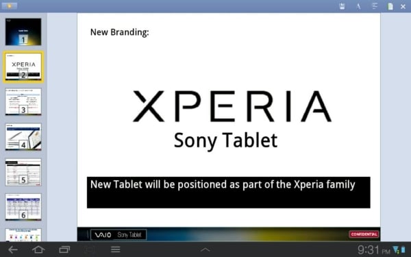 sony tablet xperia s2