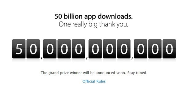 50 miliardów aplikacji pobranych z AppStore - to już fakt