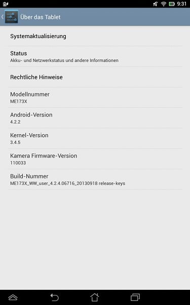Asus MeMo Pad 7 HD zaktualizowany do Androida 4.2.2