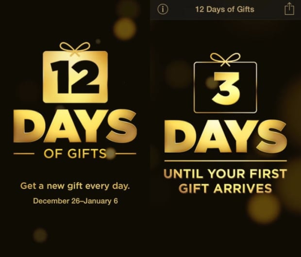 Apple: 12 dni prezentów ios