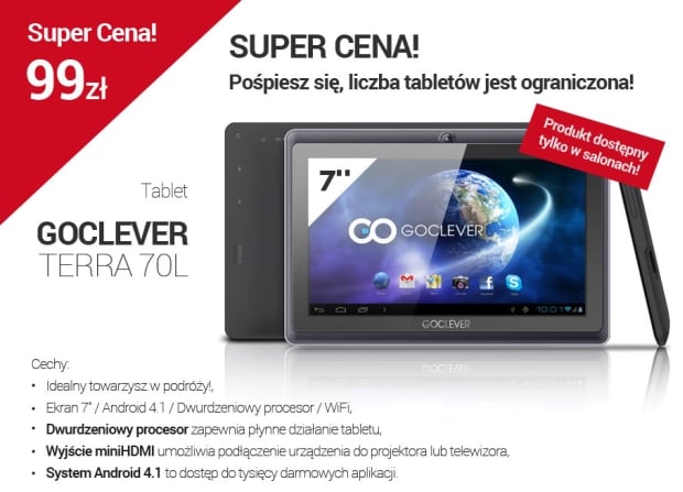 Promocja: GoClever Terra 70L za 99 złotych