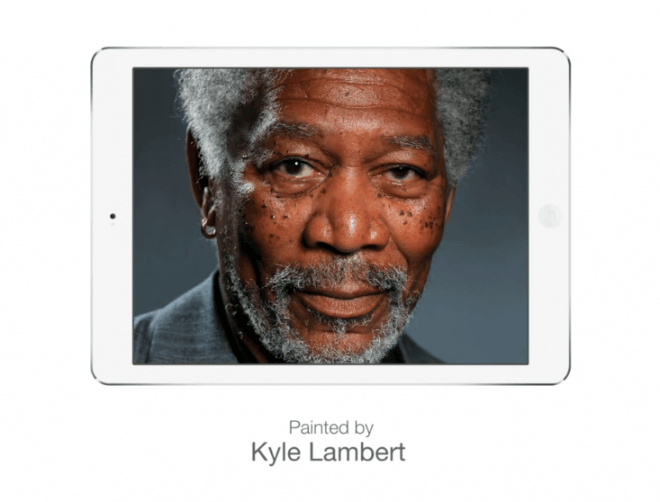 Niesamowity portret Morgana Freemana - szczyt możliwości  iPada Air?