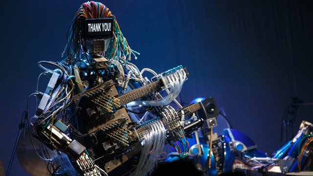 Z-Machines robot band on stage in Tokyo