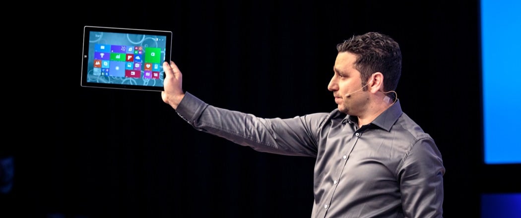 New York City, NY - May 20th, 2014:Panos Panay introduces the Surface tablet during the Microsoft Surface unveiling.CREDIT: Andrew White