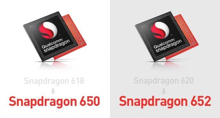 Qualcomm Snapdragon 618 Qualcomm Snapdragon 620 Qualcomm Snapdragon 650 Qualcomm Snapdragon 652