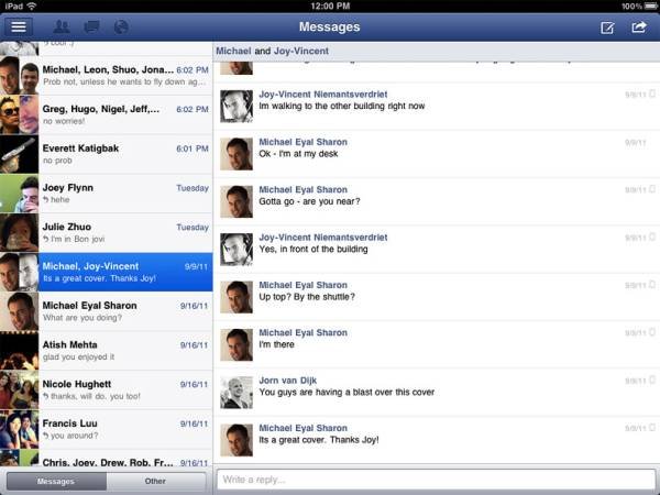 facebook ipad