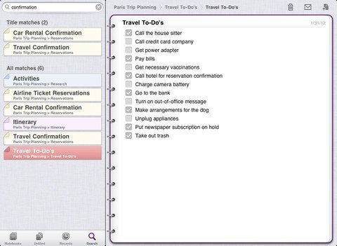 onenote ipad