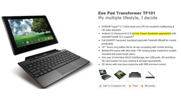 asus eee pad transformer