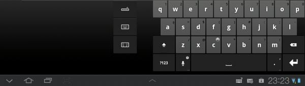 Thumb Keyboard - klawiaturka po prawej