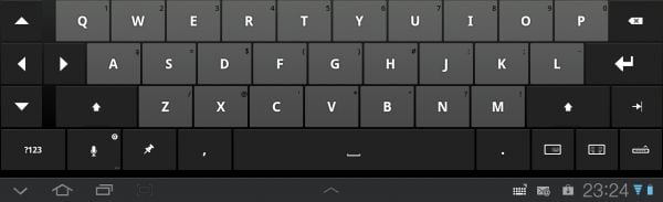 Thumb Keyboard - układ klasyczny