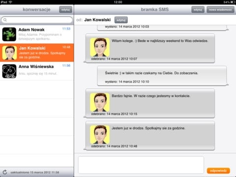 bramka sms orange ipad