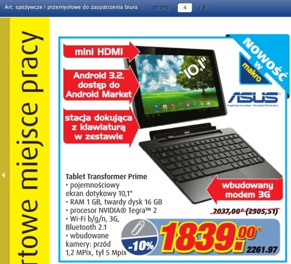 asus transformer prime makro