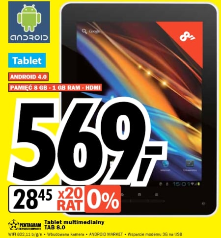 pentagram tab 8.0 media expert