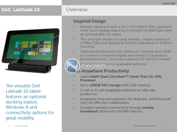 dell latitude 10