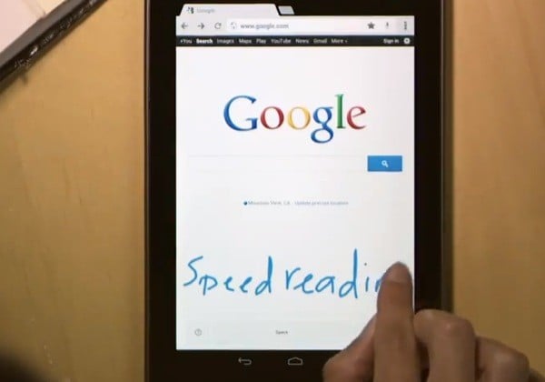 google handwrite search