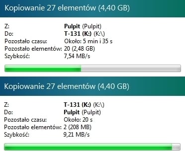 shiru shogun kopiowanie plików usb