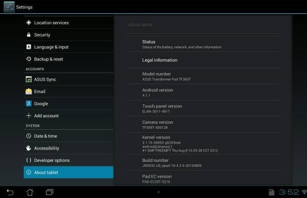 asus transformer pad tf300 jelly bean
