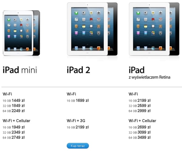 ipad mini polskie ceny