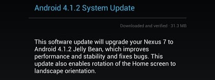 nexus 7 android 4.1.2