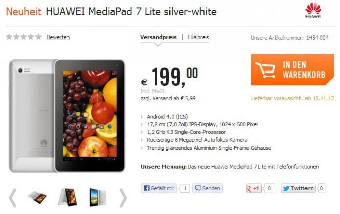 huawei mediapad 7 lite