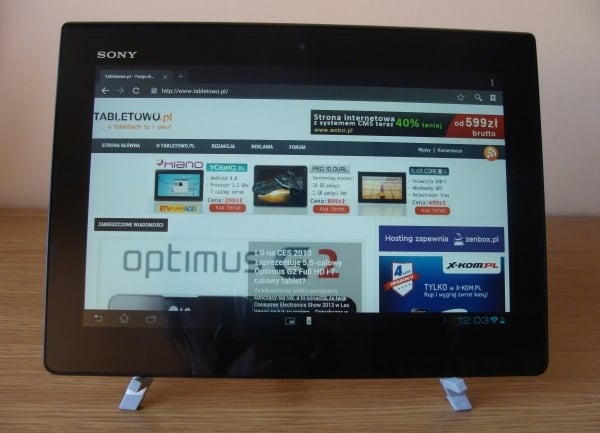 Recenzja tabletu Sony Xperia Tablet S