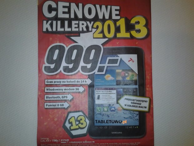 Samsung Galaxy Tab 2 7.0 z 3G za 999 złotych
