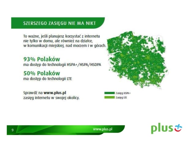 internet na kartę lte plus