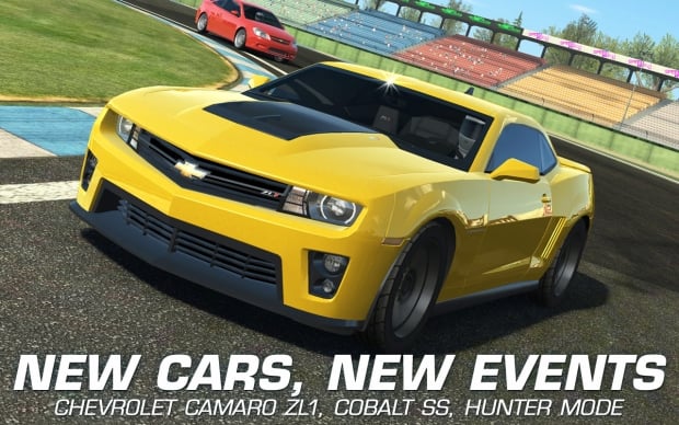 Aktualizacja Real Racing 3 Chevrolet Camaro ZL1 i Cobalt