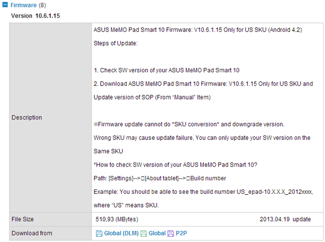 Asus zaczyna aktualizować MeMo Pad Smart do Androida 4.2.1