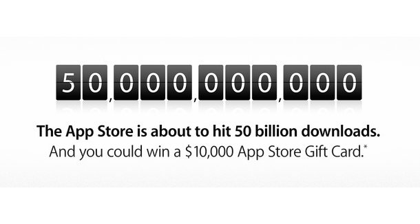 50 miliardów aplikacji app store