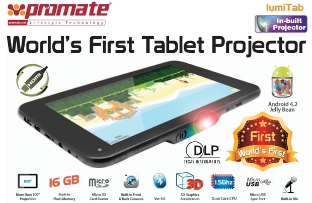 LumiTab - tablet z wbudowanym projektorem