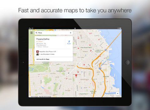 google maps ipad