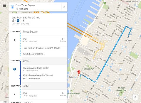 Google Maps ipad