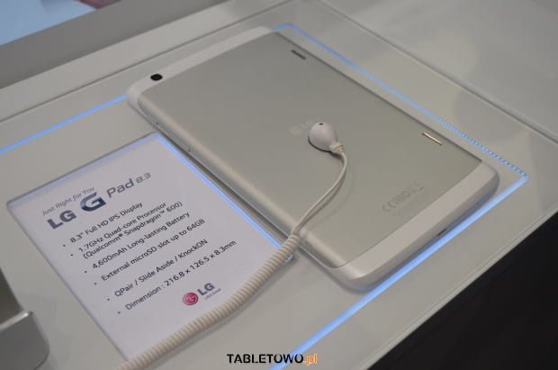 LG G Pad 8.3 - pierwsze wrażenia z IFA 2013
