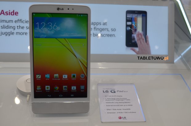 LG G Pad 8.3 - pierwsze wrażenia z IFA 2013