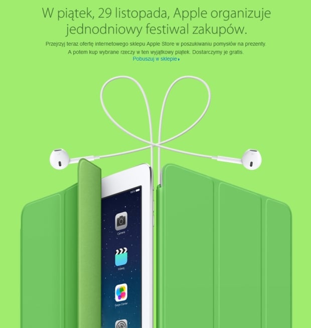 Jednodniowy Festiwal zakupów w Apple Online Store - 29 listopada