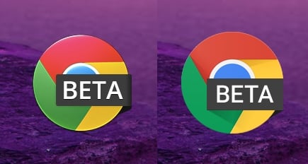 chrome beta material desing