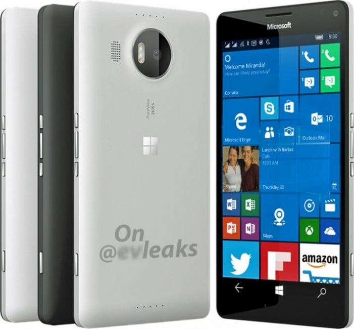 Microsoft Lumia 950 XL render