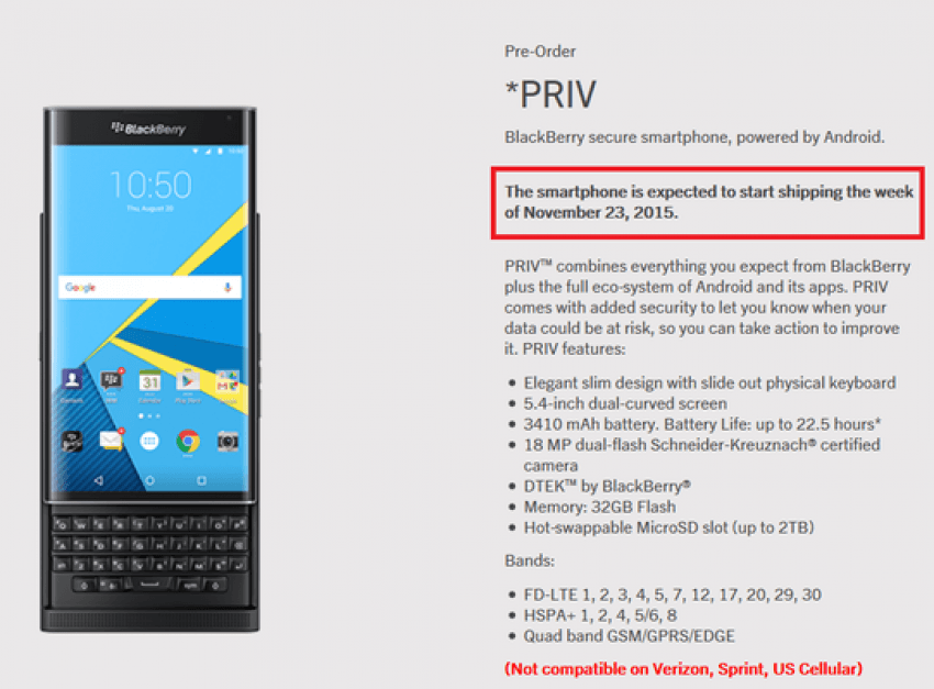 BlackBerry Priv 1