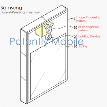 Samsung iris scaner skaner tęczówki oka patent