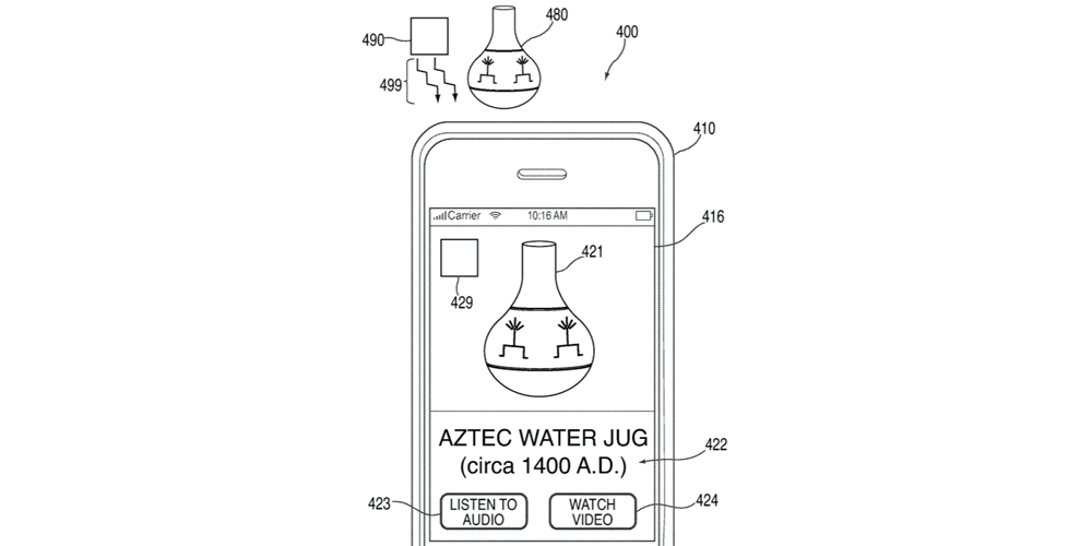 patent podczerwień apple 2