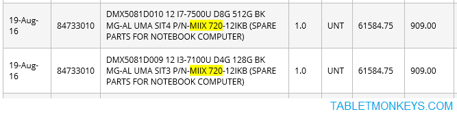 Lenovo IdeaPad Miix 720