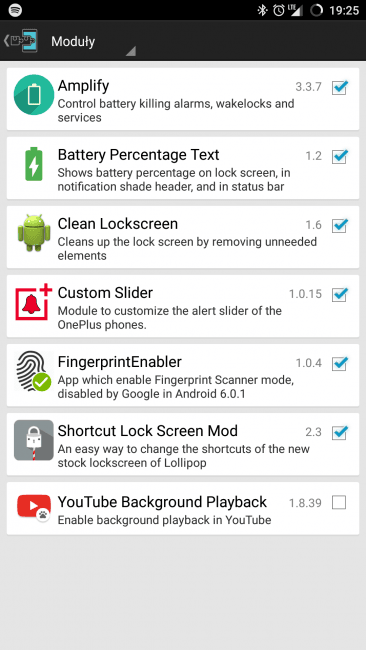 Moja kolekcja modułów Xposed