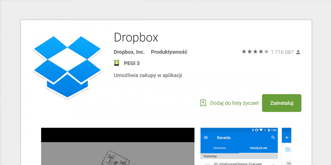 Dropbox - Google Play
