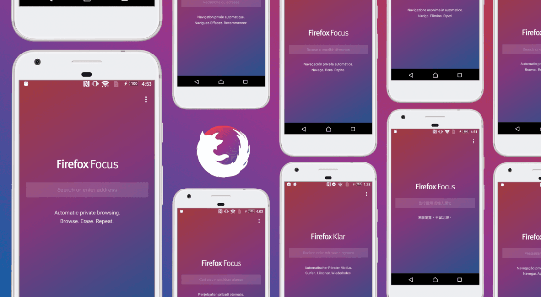 przeglądarka Mozilla Firefox Focus