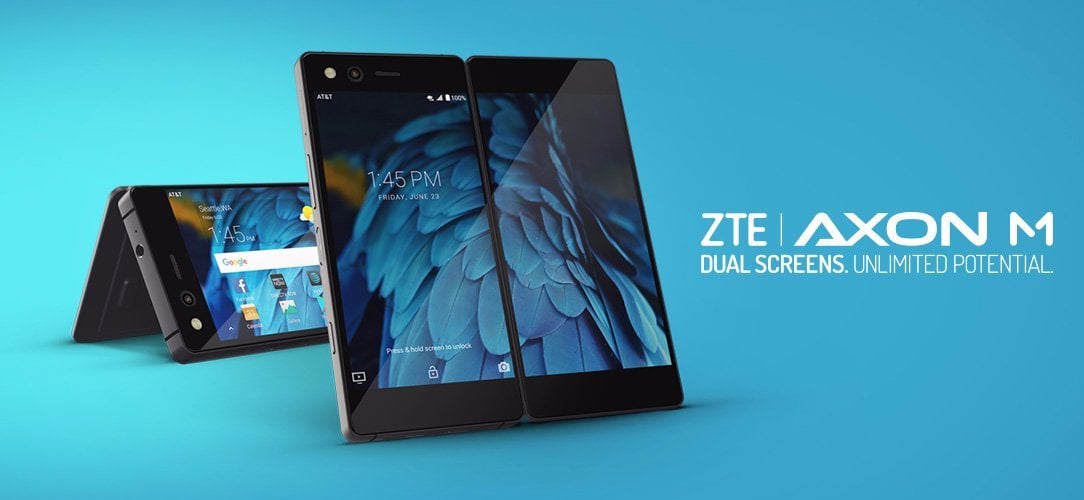 składany smartfon ZTE Axon M foldable smartphone